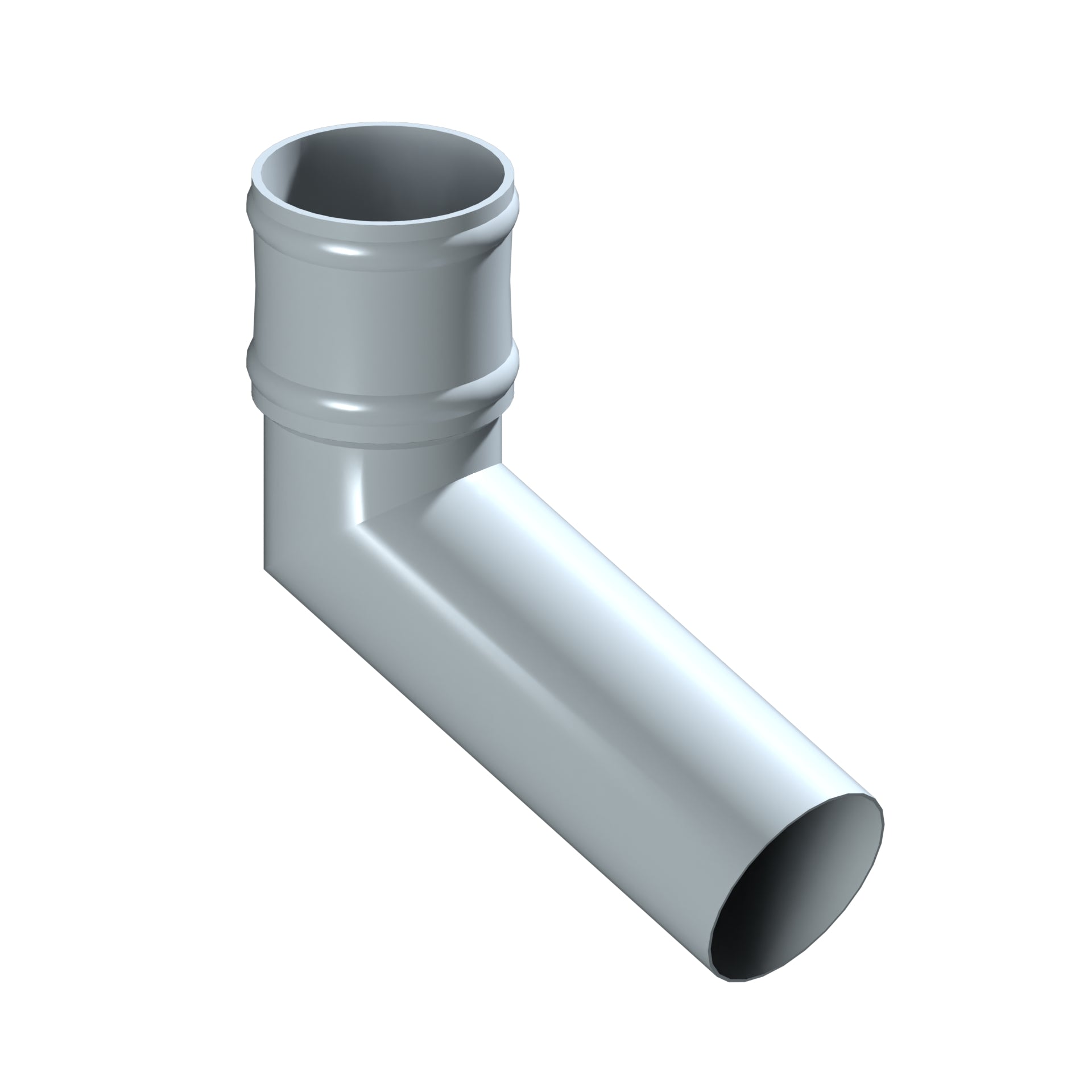 Dales Traditional Round 101.6mm Dia Downpipe - Long Tailed Elbow 112.5 Degree (300mm Projection) CW Cast Collar