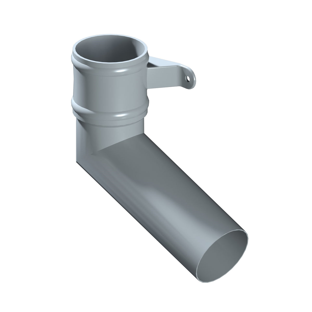 Dales Traditional Round 101.6mm  Dia Downpipe - (Right Hand) Long Tailed Elbow 112.5 Degree (300mm Projection) CW Cast Collar