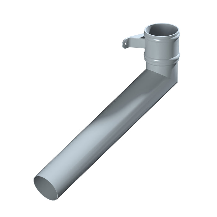 Dales Traditional Round 101.6mm Dia Downpipe - (Left Hand) Long Tailed Elbow 112.5 Degree (600mm Projection) CW Cast Collar