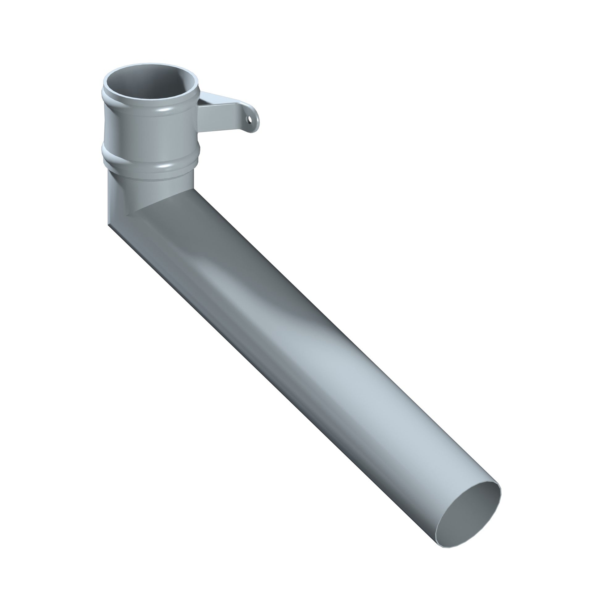 Dales Traditional Round 101.6mm Dia Downpipe - (Right Hand) Long Tailed Elbow 112.5 Degree (600mm Projection) CW Cast Collar