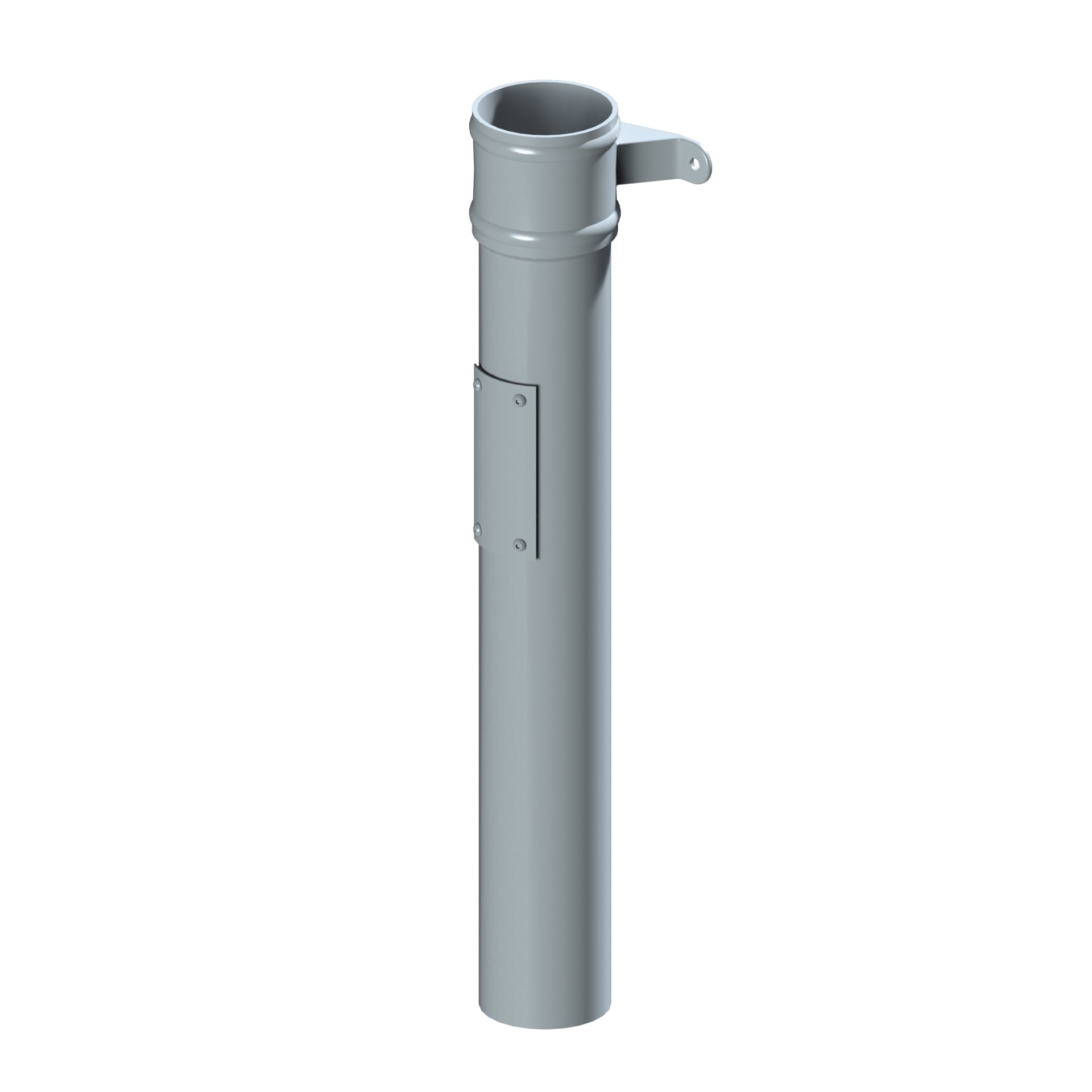 Dales Traditional Round 101.6mm Dia Downpipe - Rodding Access 750mm Long CW Socket & Cover Plate