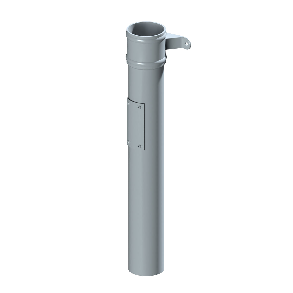 Dales Traditional Round 101.6mm Dia Downpipe - Rodding Access 750mm Long CW Socket & Cover Plate