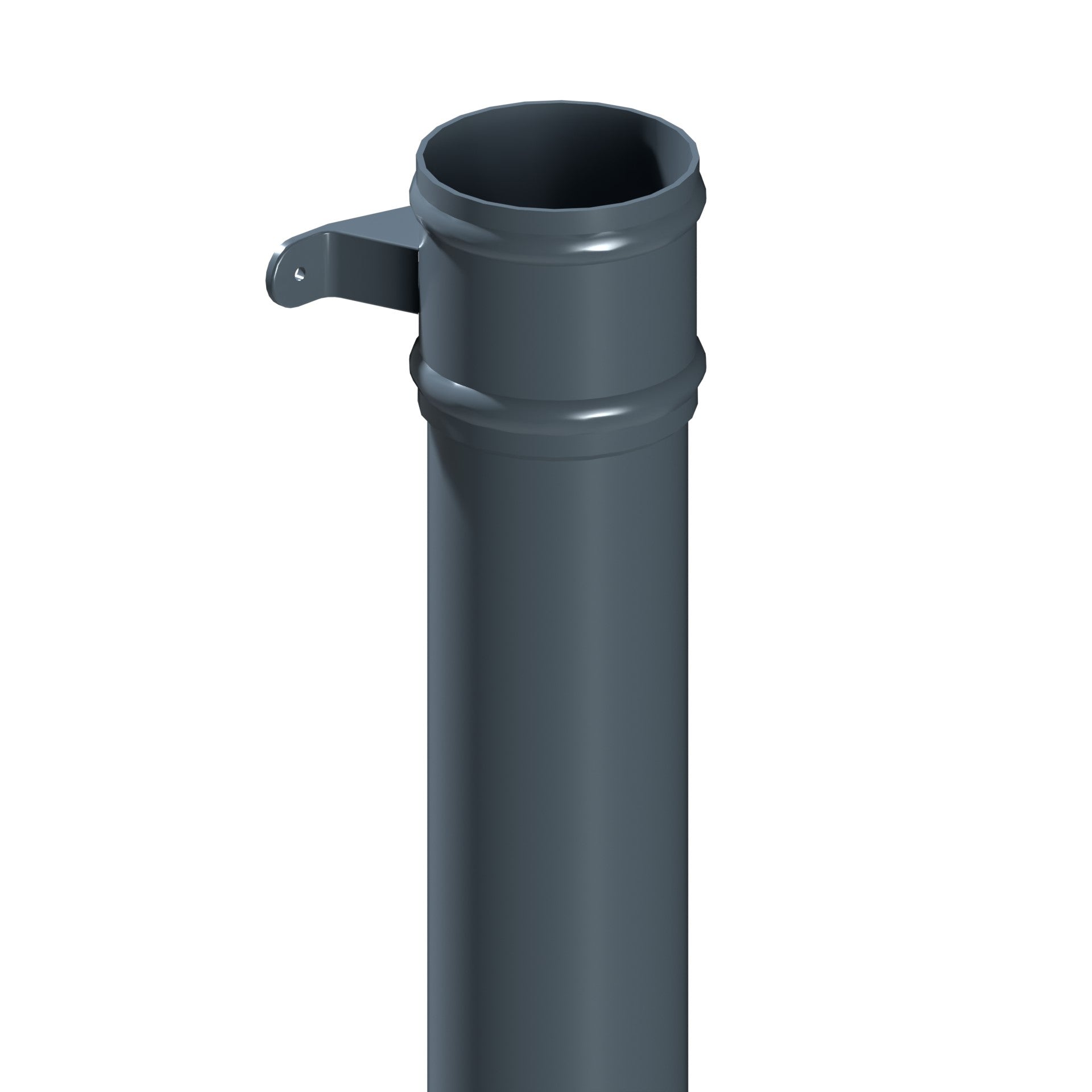 Dales Traditional Round 152.4mm Dia Downpipe - 1m Length CW Cast Eared Collar