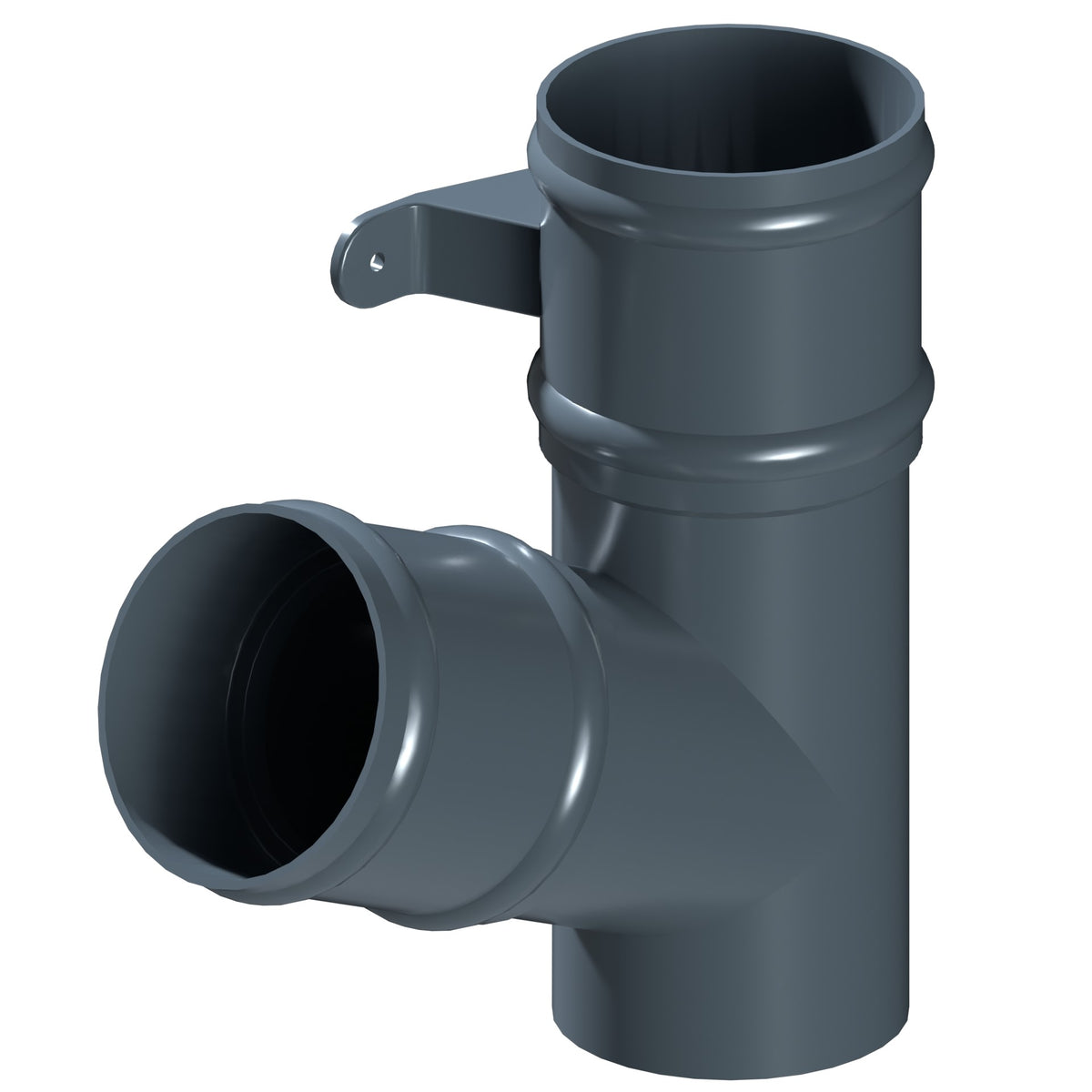 Dales Traditional Round 152.4mm Dia Downpipe - (Left Hand) 112.5 Degree Pipe Branch CW Socket