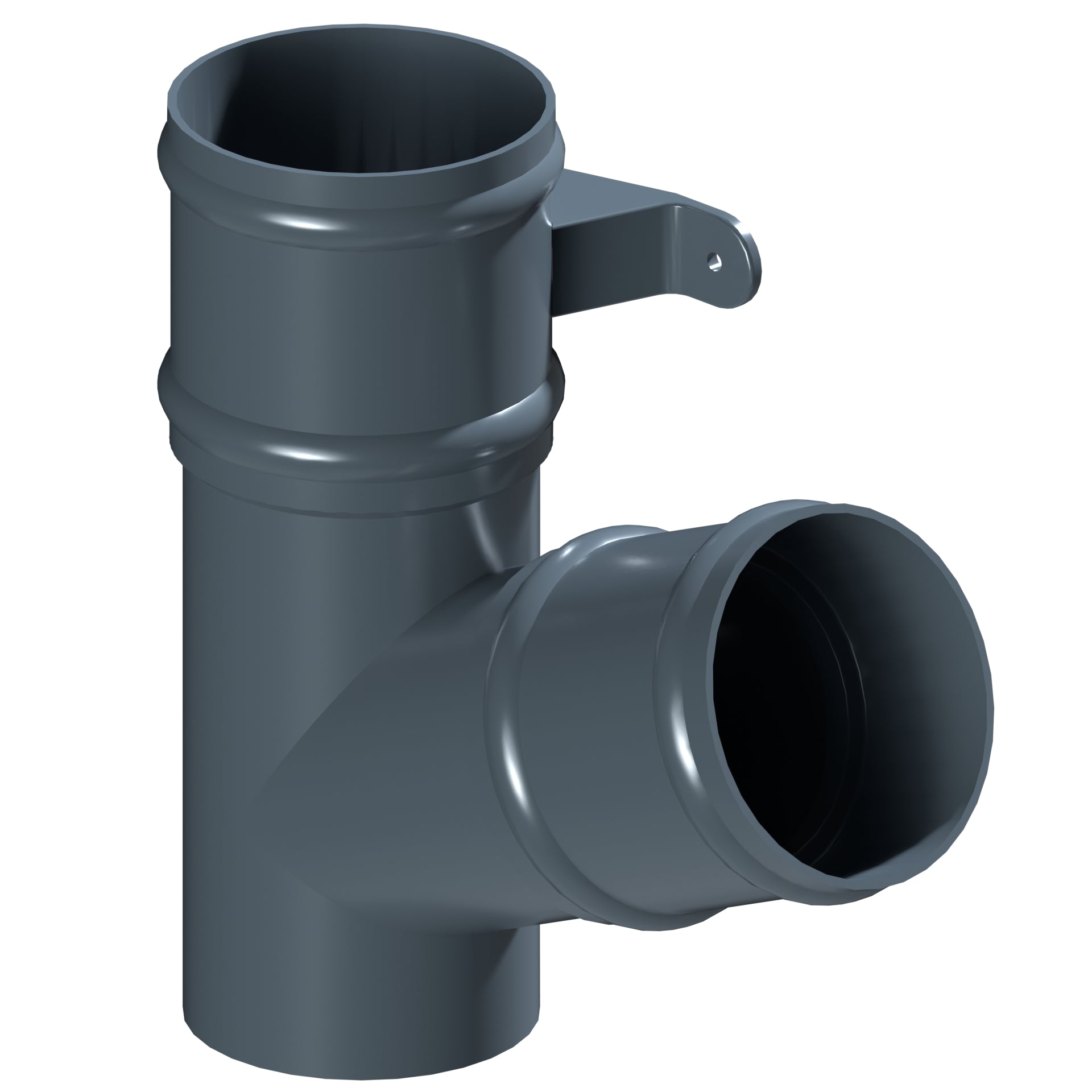 Dales Traditional Round 152.4mm Dia Downpipe - (Right Hand) 112.5 Degree Pipe Branch CW Socket