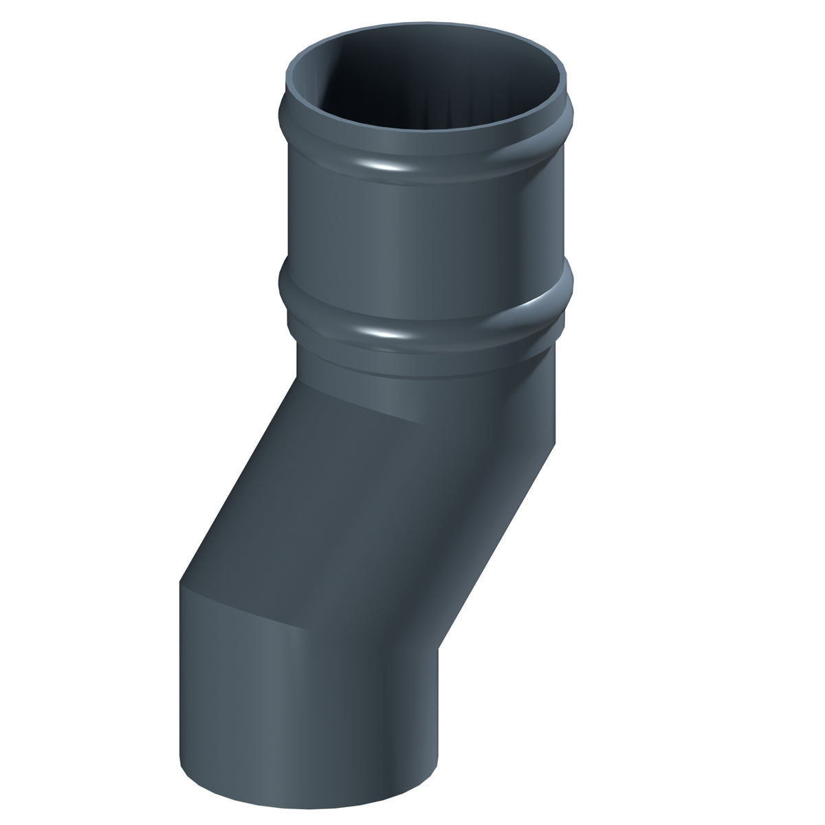 Dales Traditional Round 152.4mm Dia Downpipe - Pipe Offset 135 Degree (100mm Projection) CW Cast Collar