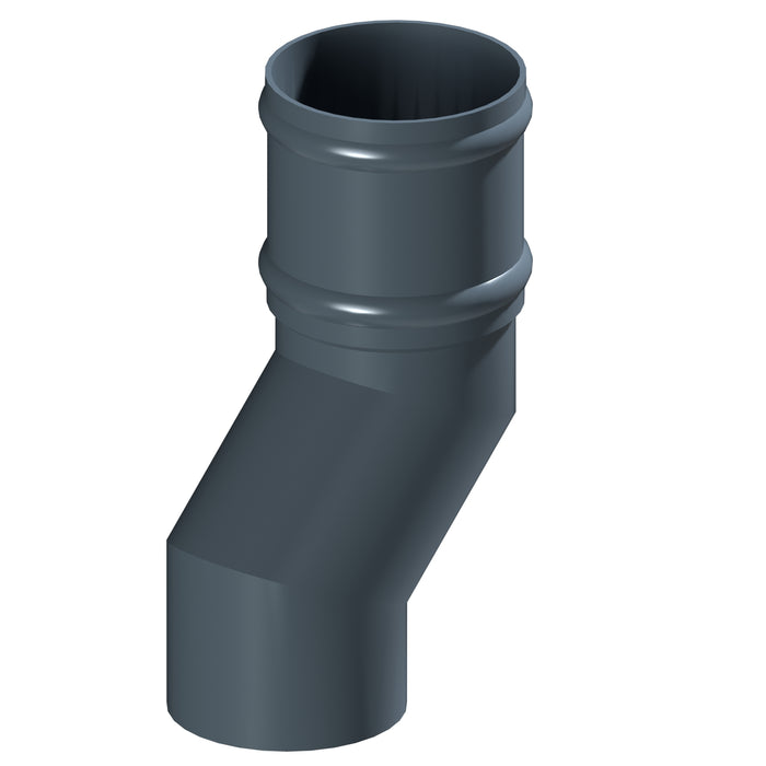 Dales Traditional Round 152.4mm Dia Downpipe - Pipe Offset 135 Degree (100mm Projection) CW Cast Collar