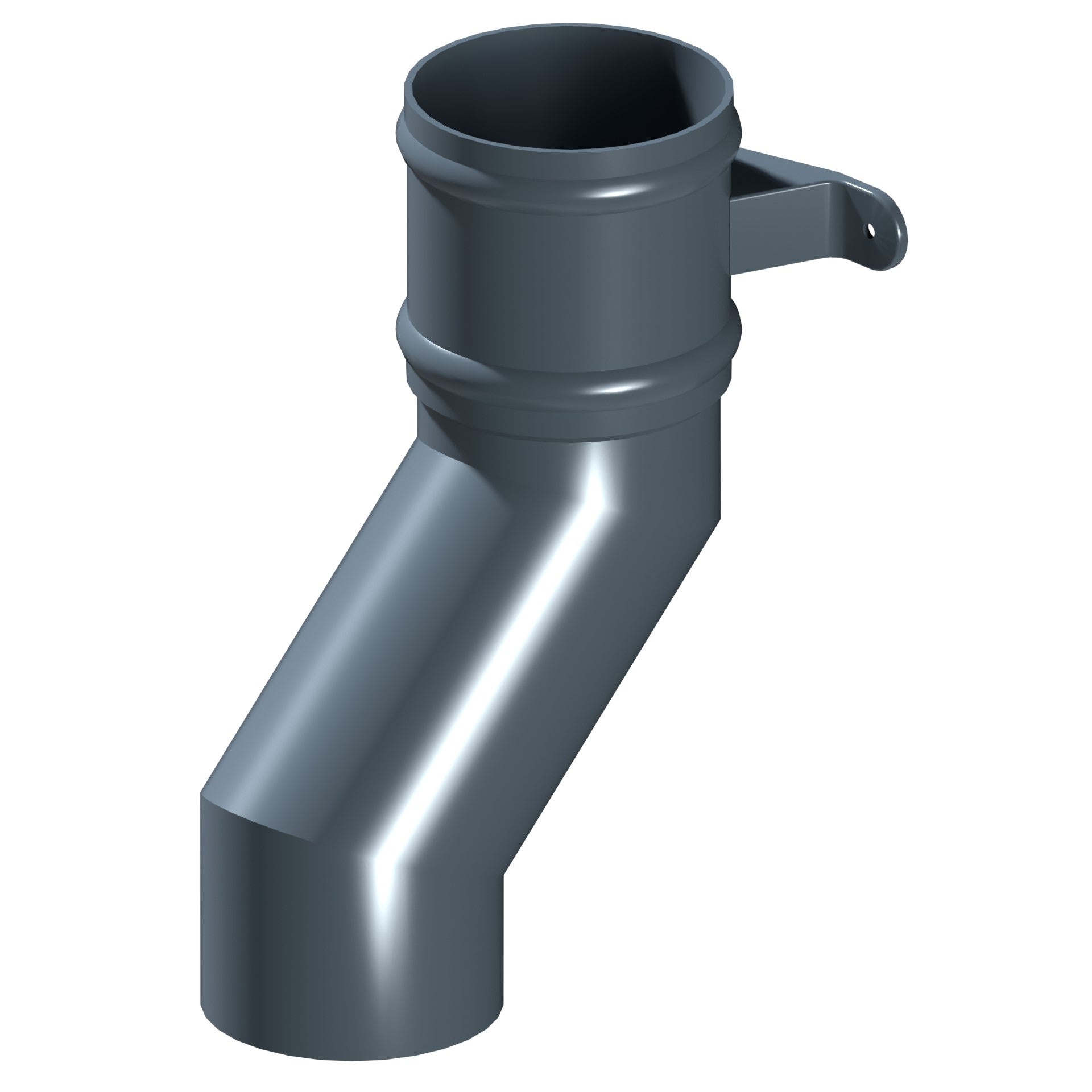 Dales Traditional Round 152.4mm Dia Downpipe - (Front) Pipe Offset 135 Degree (150mm Projection) CW Cast Collar