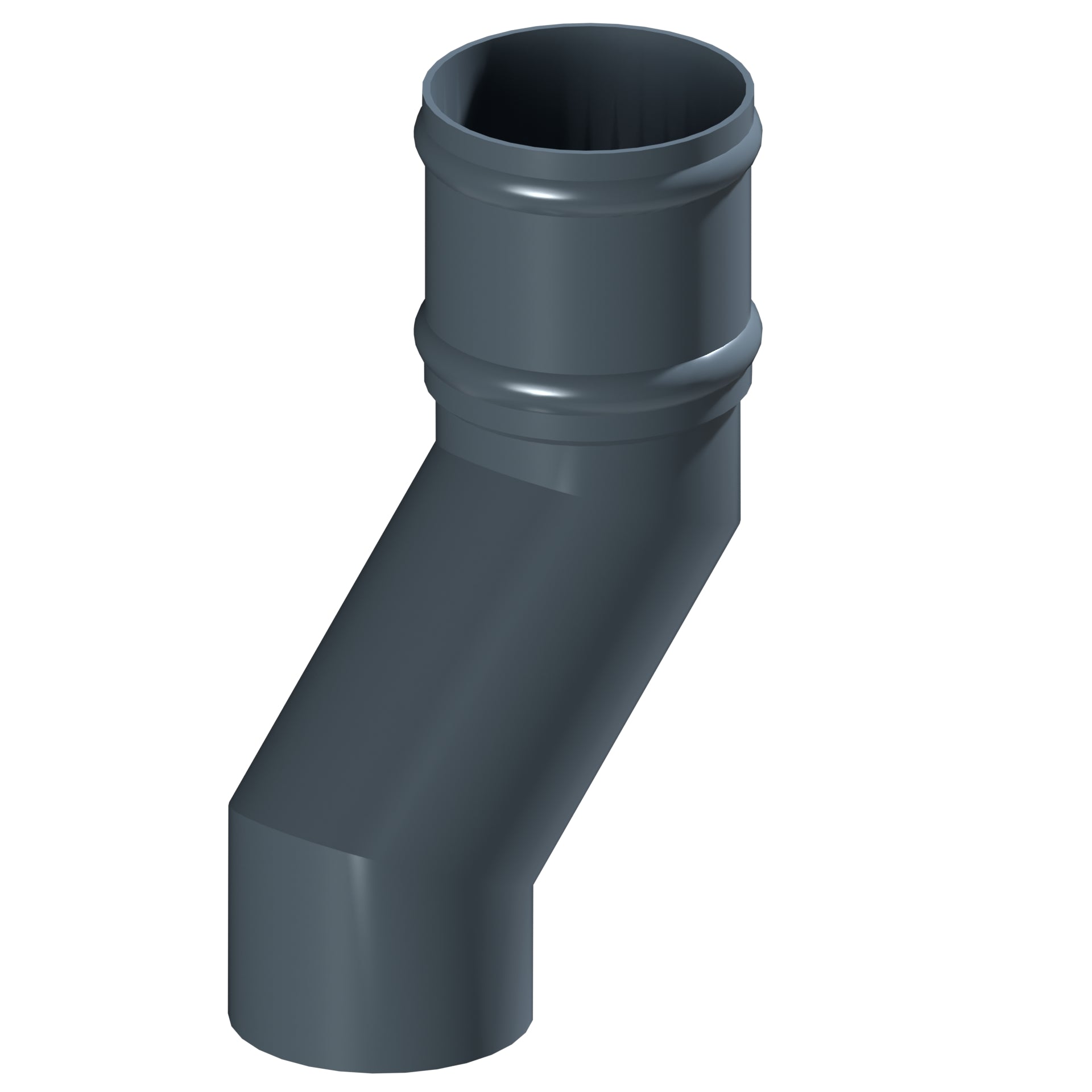 Dales Traditional Round 152.4mm Dia Downpipe - Pipe Offset 135 Degree (150mm Projection) CW Cast Collar