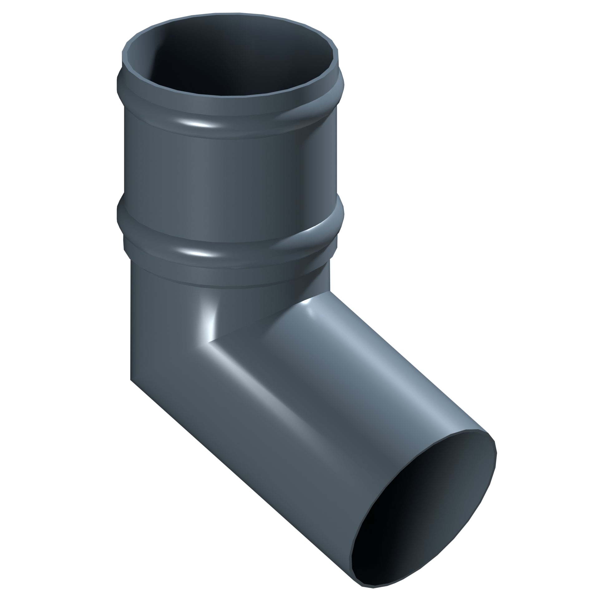 Dales Traditional Round 152.4mm Dia Downpipe - Long Tailed Elbow 112.5 Degree (300mm Projection) CW Cast Collar