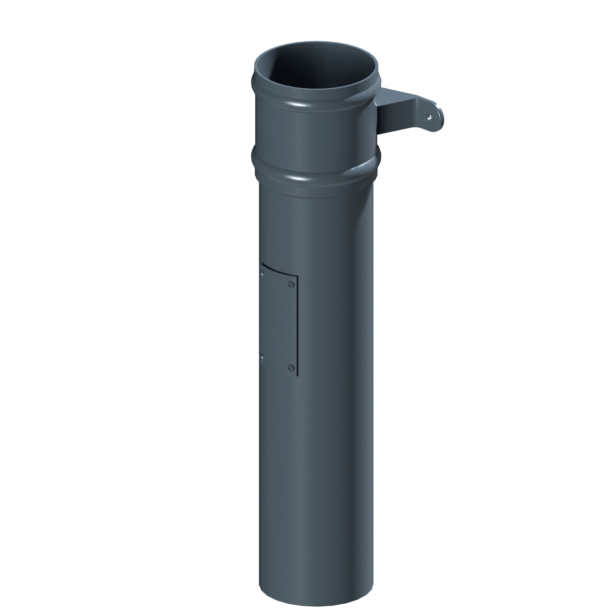 Dales Traditional Round 152.4mm Dia Downpipe - Rodding Access 750mm Long CW Socket & Cover Plate
