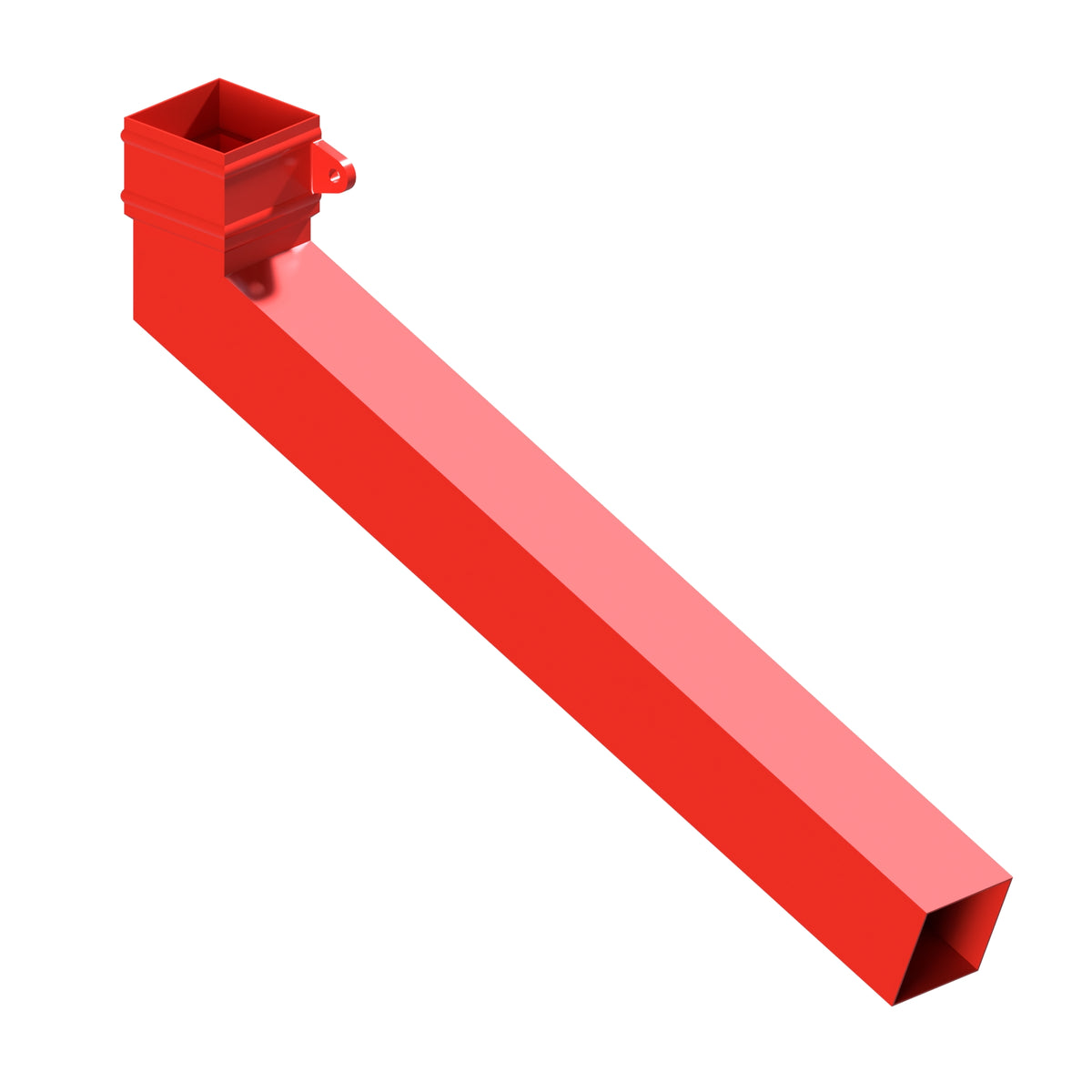 Dales Traditional Square 101.6mm Downpipe - (Right Hand) Long Tailed Elbow 112.5 Degree (1000mm Projection) CW Cast Collar