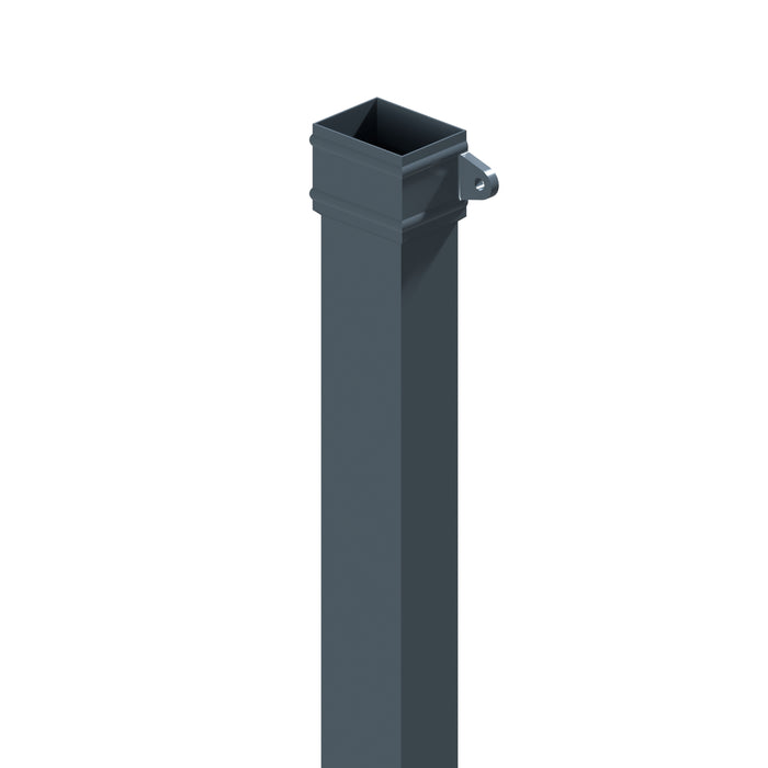 Dales Traditional Rectangular 101.6x76.2mm Downpipe - 1m Length CW Cast Eared Collar