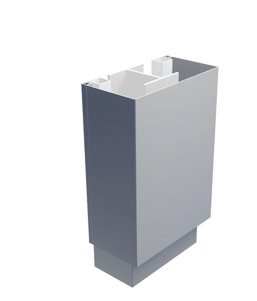 Alumasc Skyline Column Castings - Semi Square UniColour Column Casing x 3 Metres Length - Aluminium Gutters Direct