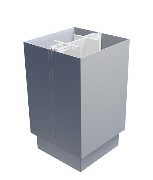 Alumasc Skyline Column Castings - Square UniColour Column Casing x 3 Metres Length - Aluminium Gutters Direct