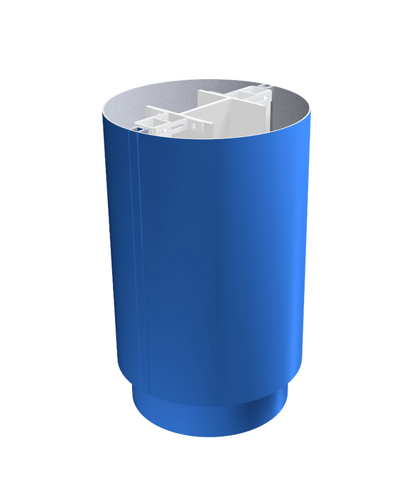 Alumasc Skyline Column Castings - Circular UniColour Column Casing x 3 Metres Length - Aluminium Gutters Direct