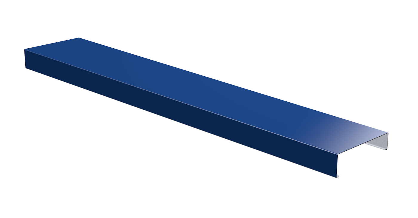 Alumasc Skyline Aluminium Sloping Coping - 2 Metre Length - Aluminium Gutters Direct
