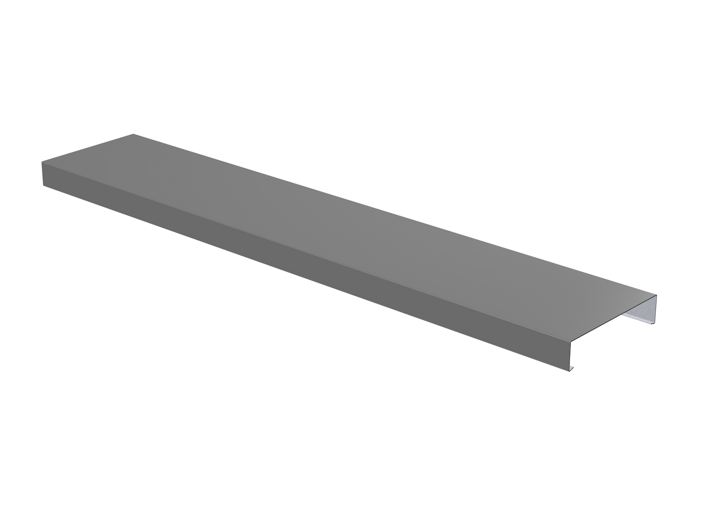 Alumasc Skyline Aluminium Coping - 3 Metre Length - Aluminium Gutters Direct