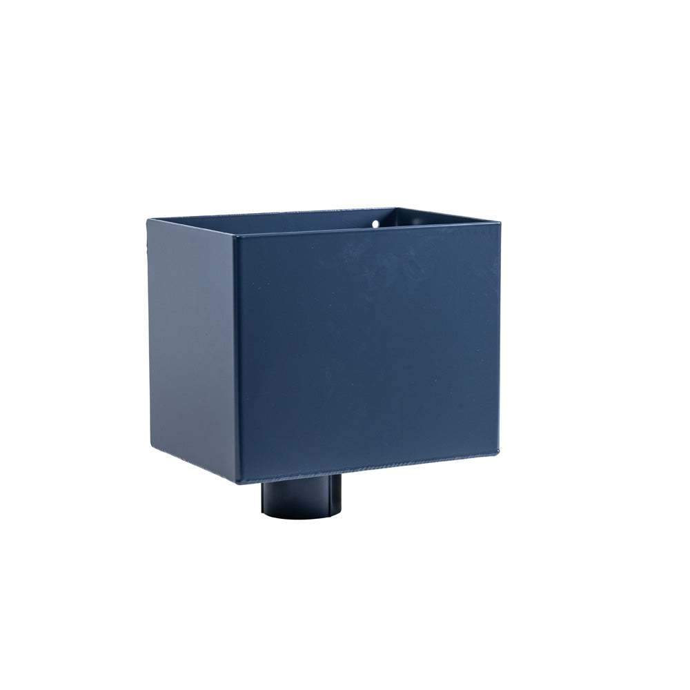 Alumasc Swaged - Round Circular Aluminium Rainwater Head Rectangular - Aluminium Gutters Direct