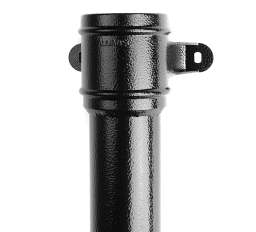 Alumasc Heritage - Round Cast Aluminium Socketed Downpipe Thickwalls With Ears - Aluminium Gutters Direct