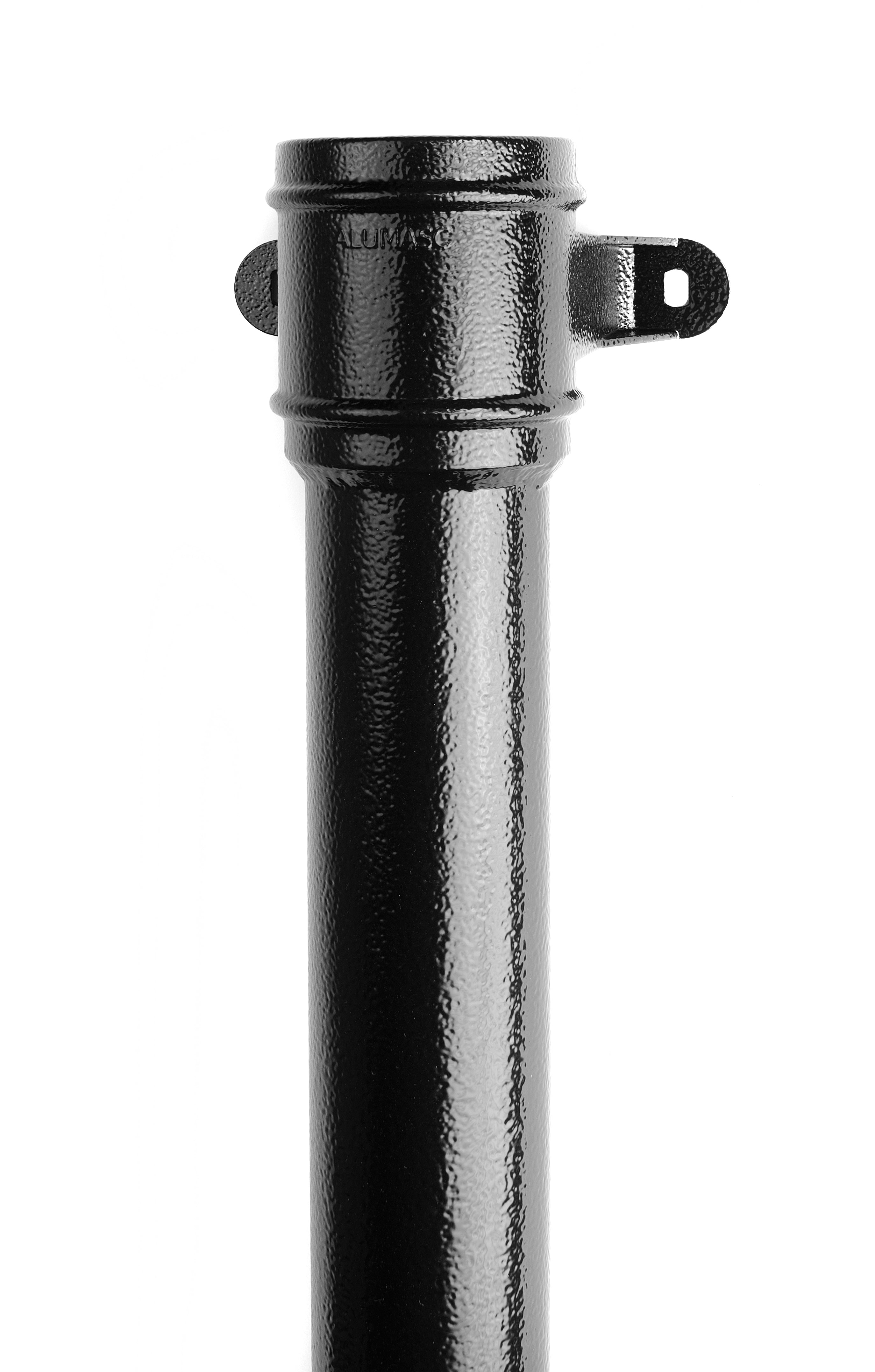 Alumasc Heritage - Round Circular Cast Aluminium Socketed Downpipe Eared - Aluminium Gutters Direct