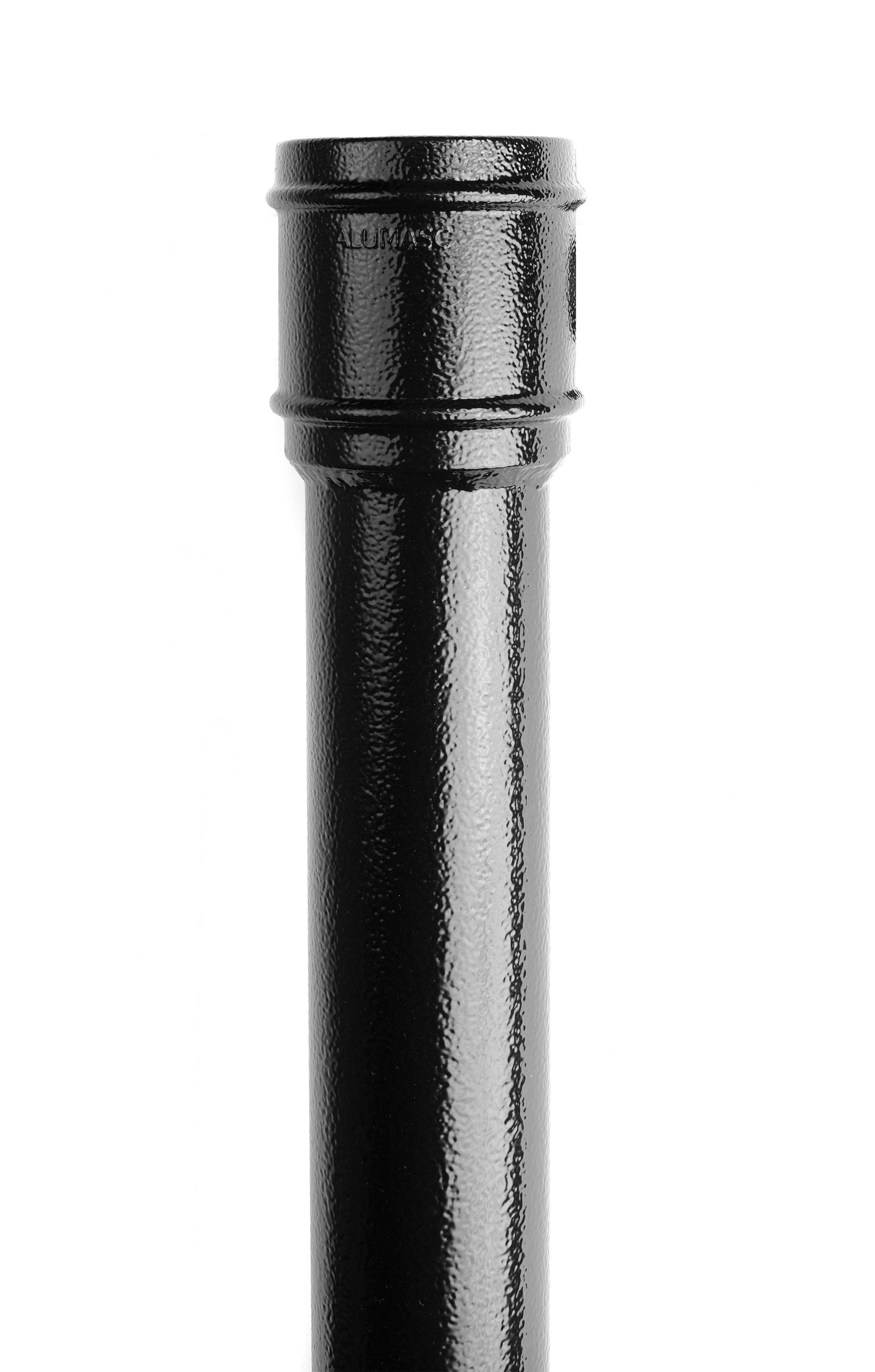 Alumasc Heritage - Round Circular Cast Aluminium Socketed Downpipe Without Ears - Aluminium Gutters Direct