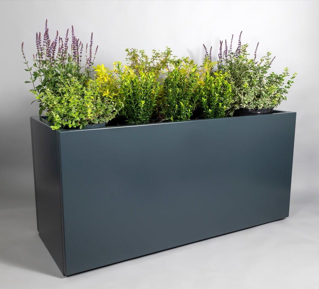 Alumasc Skyline Aluminium Planters - 600mm Depth Planter Range - Aluminium Gutters Direct