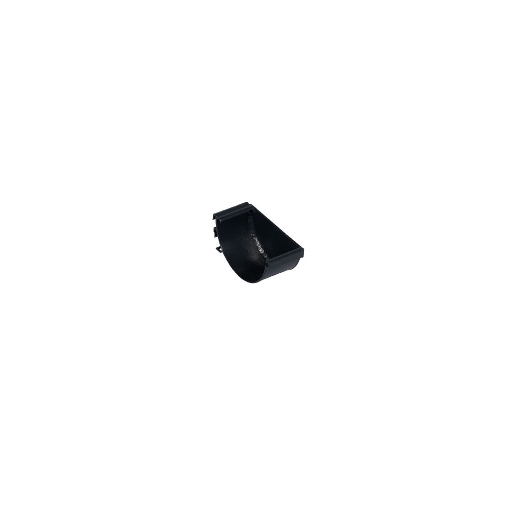 Alumasc Aqualine - Half Round Extruded Aluminium Right-Handed Stop End - Aluminium Gutters Direct