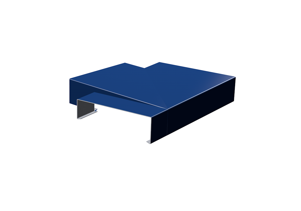 Alumasc Skyline Aluminium Sloping Coping - Left Hand T Junction - Aluminium Gutters Direct