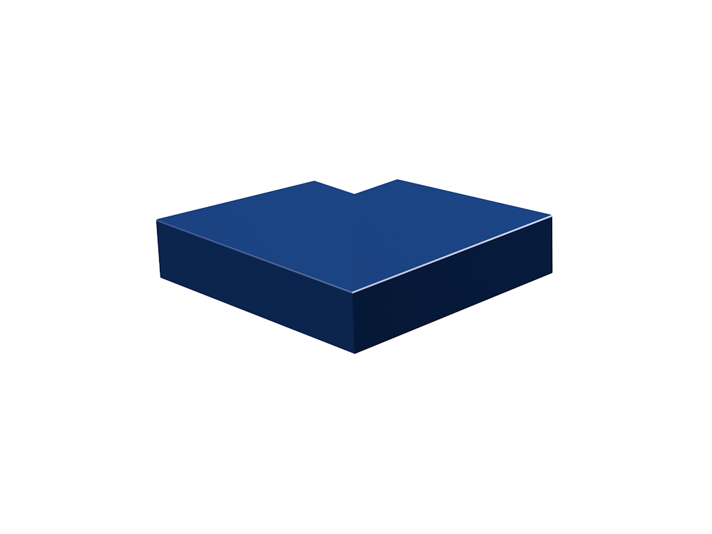 Alumasc Skyline Aluminium Sloping Coping - 90 External Degree Angle - Aluminium Gutters Direct