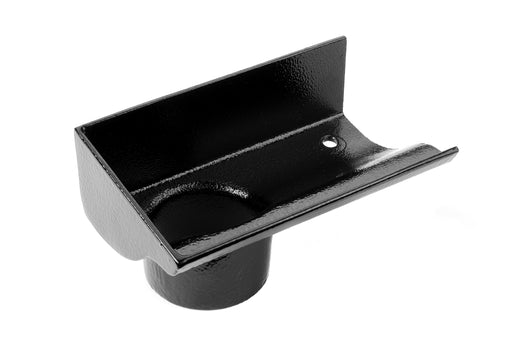 Alumasc Heritage - Victorian Ogee Cast Aluminium Left Hand Stop End Outlet - Aluminium Gutters Direct