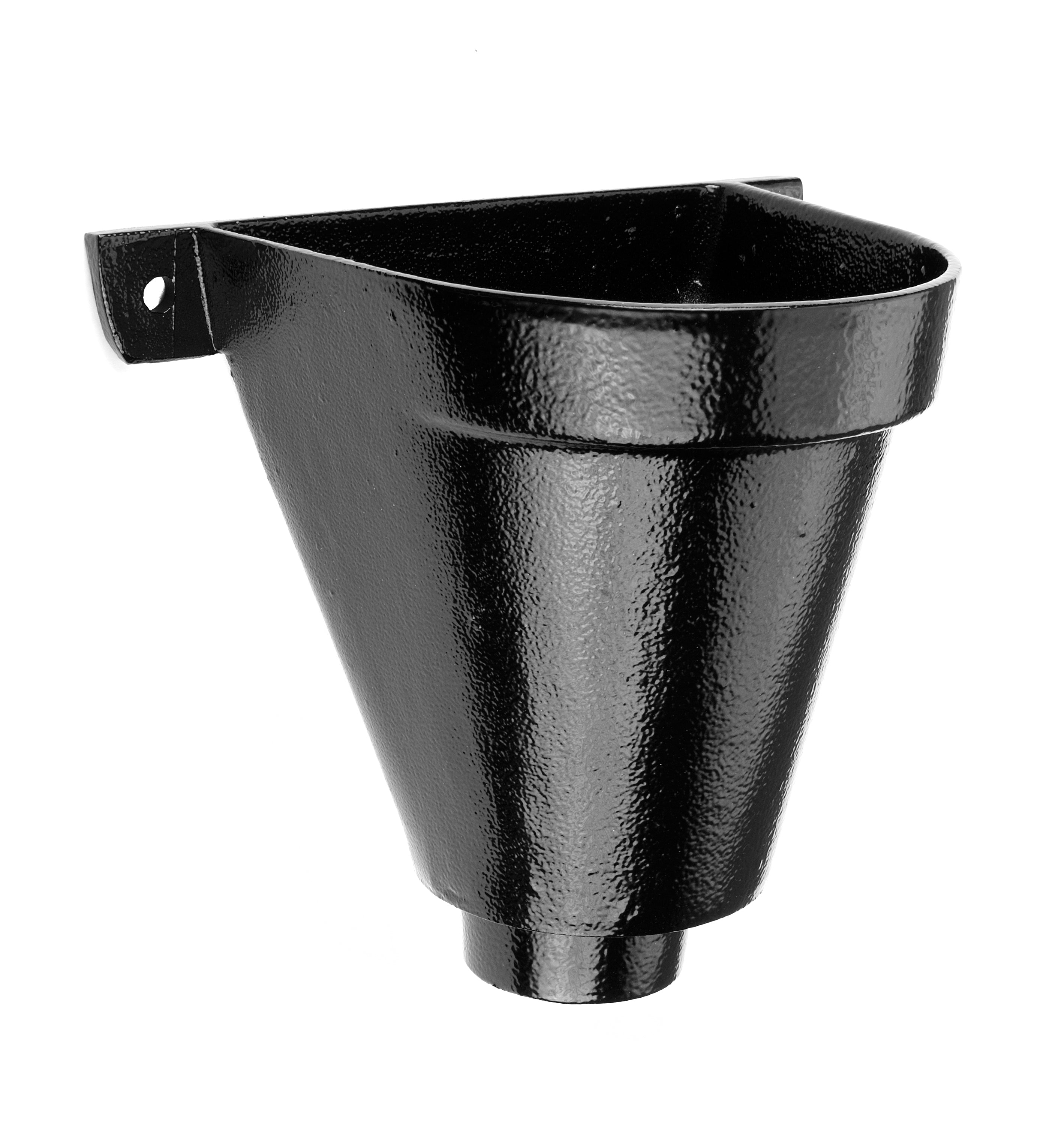 Alumasc Heritage - Round Circular Cast Aluminium Rainwater Head Flat Back - Aluminium Gutters Direct