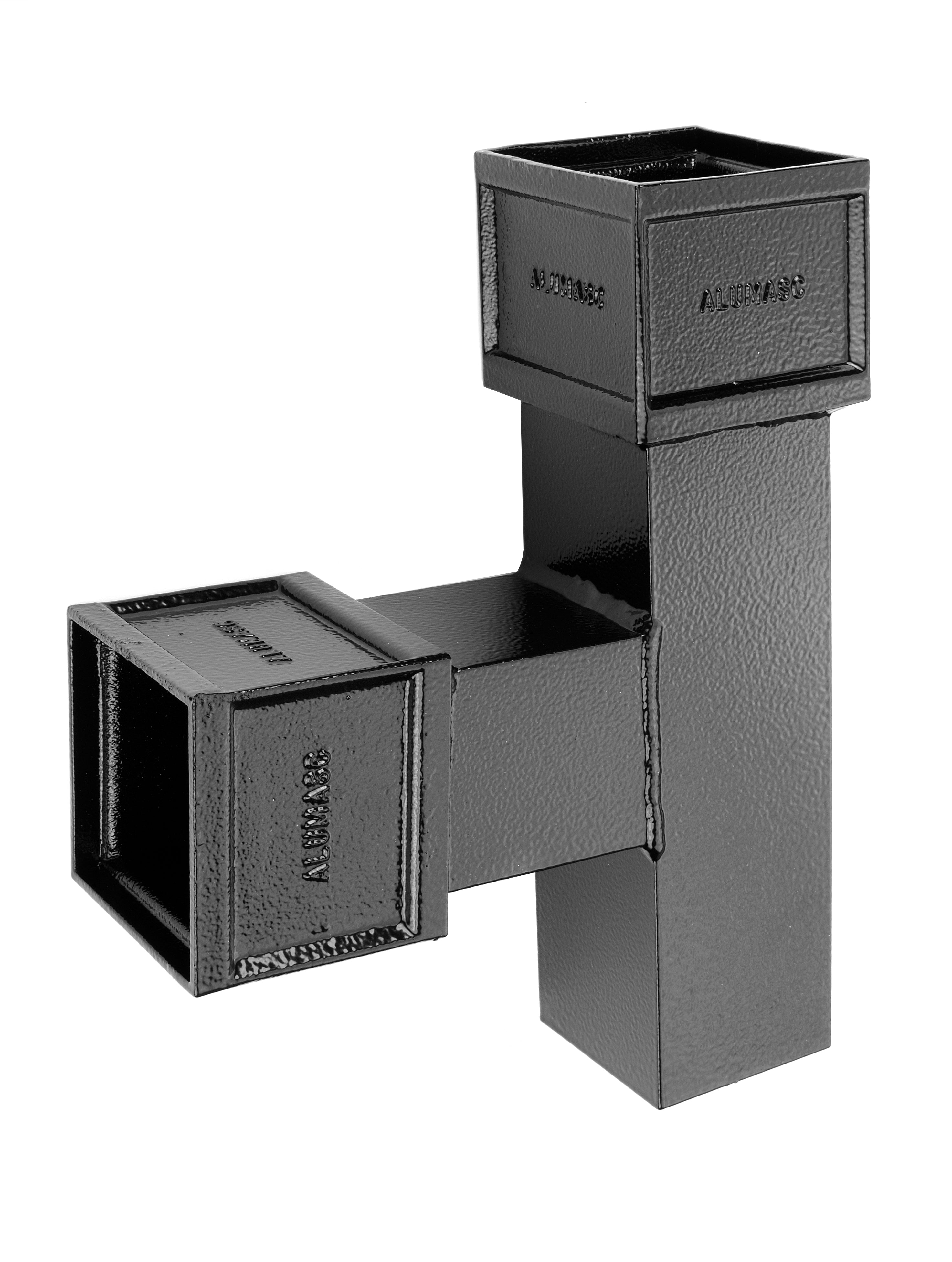 Alumasc Heritage - Rectangular Cast Aluminium Socketed Branch Without Ears - Aluminium Gutters Direct