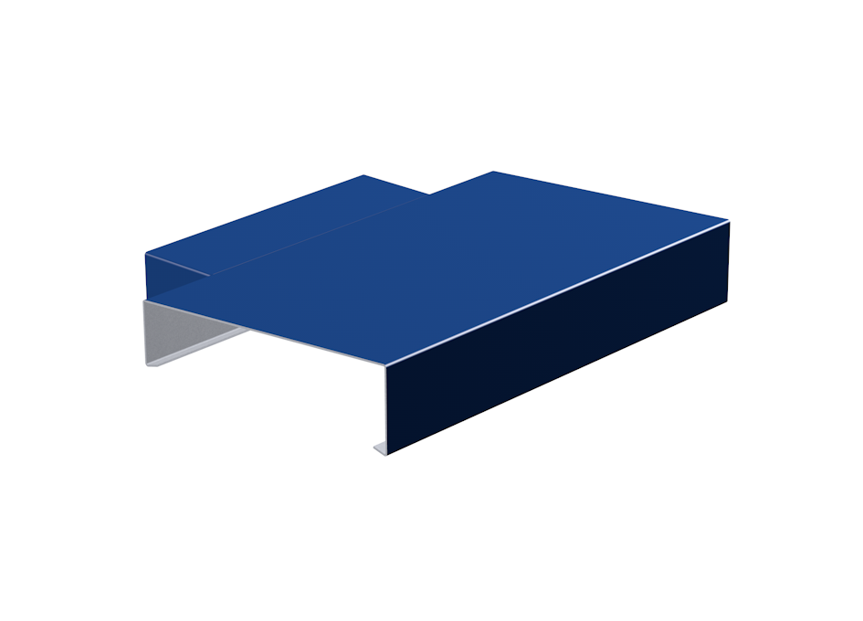 Alumasc Skyline Aluminium Sloping Coping - Right Hand T Junction - Aluminium Gutters Direct