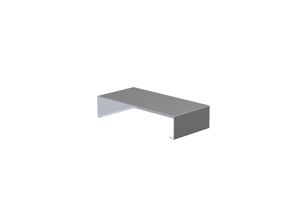 Alumasc Skyline Aluminium Variable Coping - Closed Stop End - Aluminium Gutters Direct