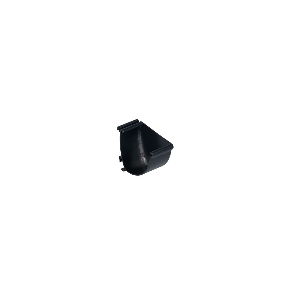 Alumasc Aqualine - Modern Extruded Aluminium Right-hand Stop End - Aluminium Gutters Direct
