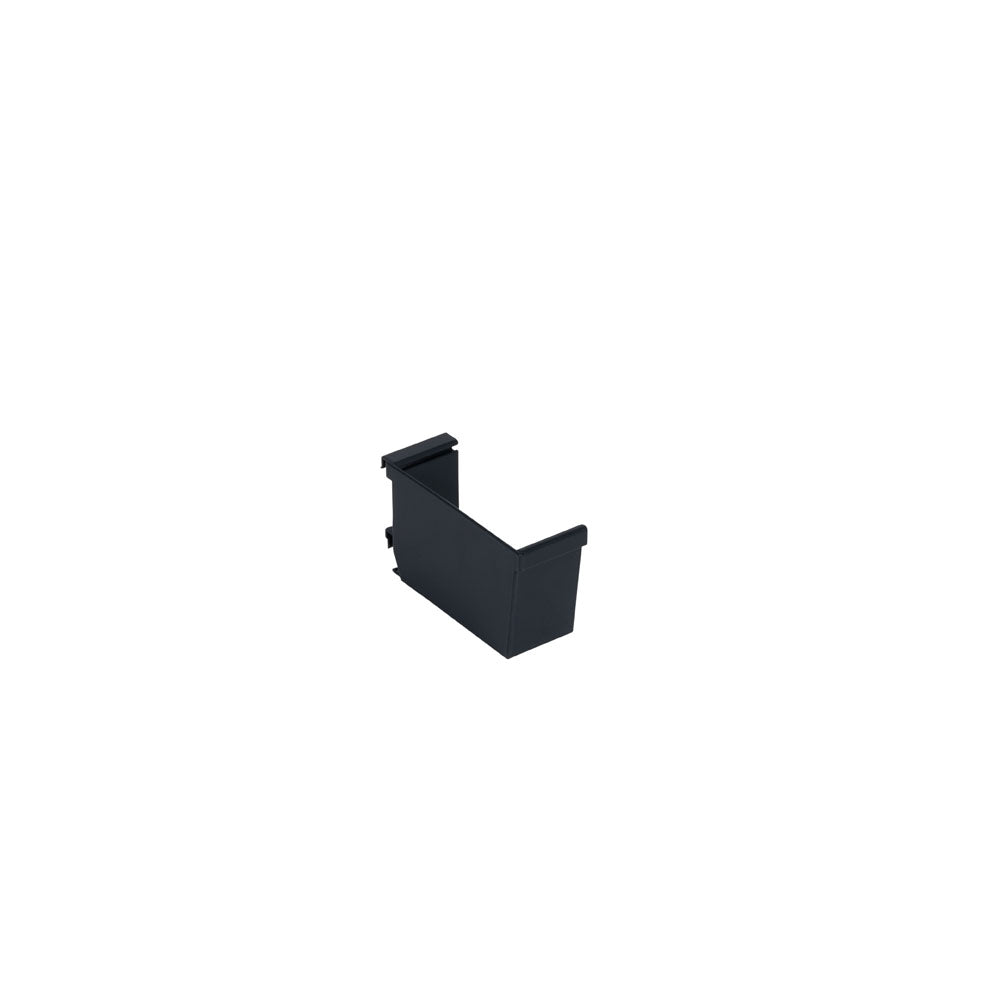 Alumasc Aqualine Box Extruded Aluminium Left-Hand Stop End - Aluminium Gutters Direct