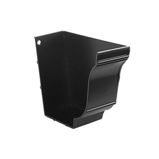 Alumasc AX SnapFix - Moulded Extruded Aluminium Stop End Right Hand - Aluminium Gutters Direct