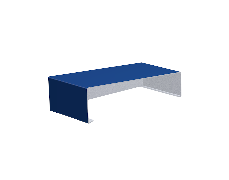 Alumasc Skyline Aluminium Sloping Coping - Closed Right Hand Stop End - Aluminium Gutters Direct