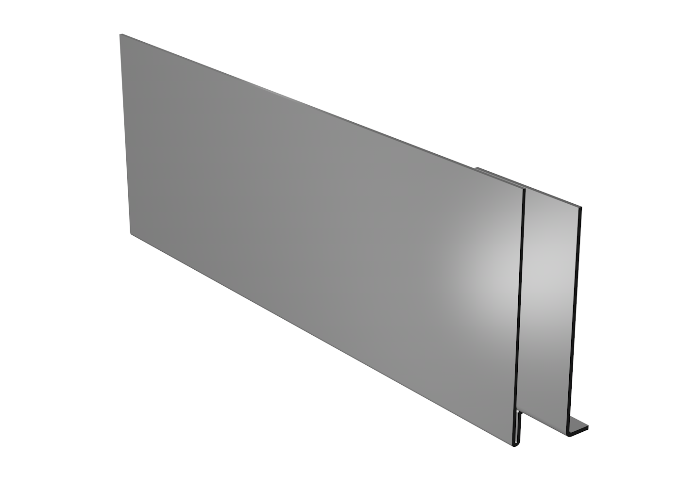 Alumasc Skyline Fascia SAFE02- 3 Metre Length - Aluminium Gutters Direct