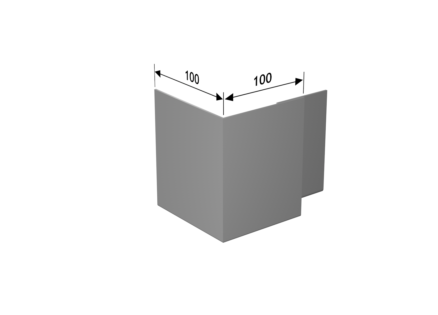 Alumasc Skyline Fascia SAFE02- Fascia Corner - Aluminium Gutters Direct