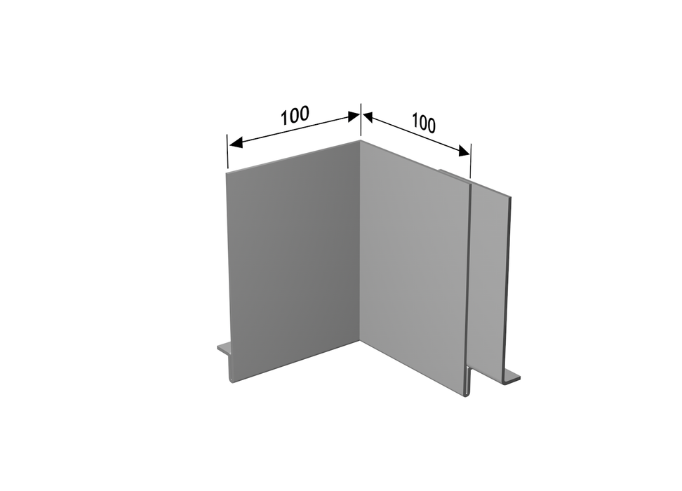 Alumasc Skyline Fascia SAFE02- Fascia Corner - Aluminium Gutters Direct