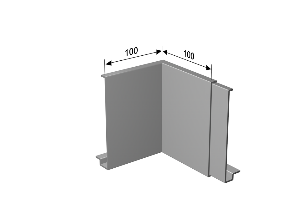 Alumasc Skyline Fascia SF4 - Fascia Corner - Aluminium Gutters Direct