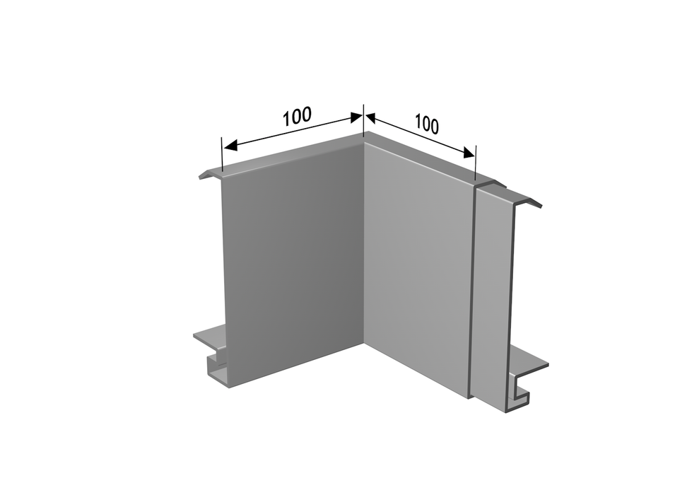 Alumasc Skyline Fascia SF7 - Fascia Corner - Aluminium Gutters Direct