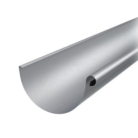 Alumasc Infinity Natural Zinc - Half Round Gutter x 3m - Aluminium Gutters Direct