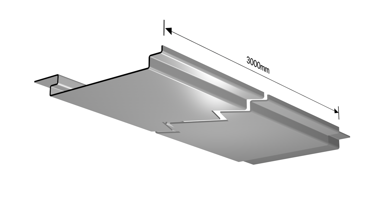 Alumasc Skyline Soffit SOF7 - 7 Bend x 1 Metre - Aluminium Gutters Direct