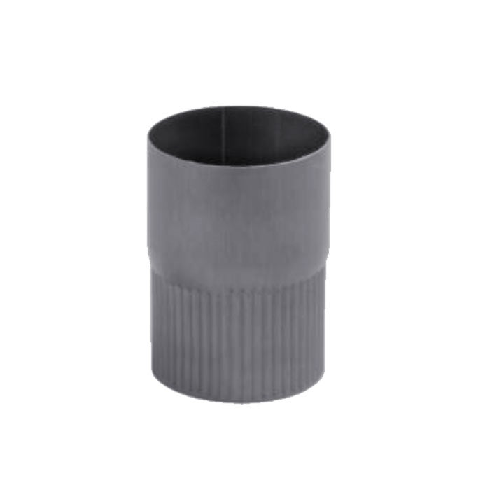 Alumasc Infinity Quartz Zinc - Circular Downpipe Connector 80mm - Aluminium Gutters Direct