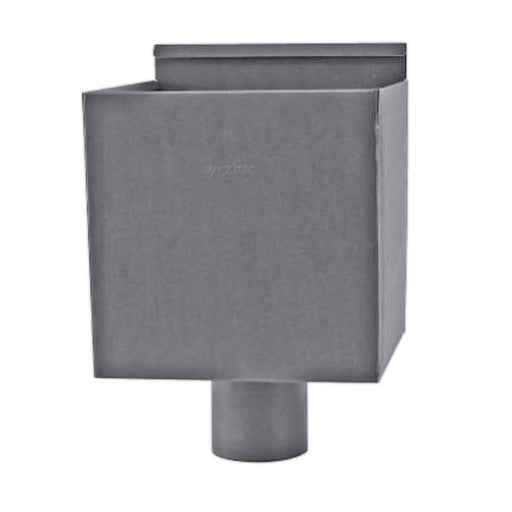 Alumasc Infinity Quartz Zinc - Contemporary Hopper Head - Aluminium Gutters Direct