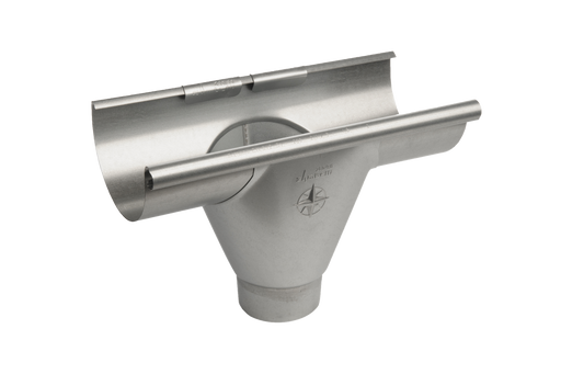 Alumasc Infinity Steel - Half Round Pre Fabricated Outlet - Aluminium Gutters Direct