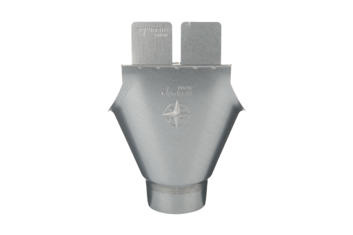 Alumasc Infinity Steel - Half Round Wrap Around Outlets - Aluminium Gutters Direct